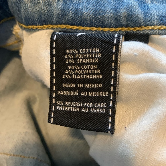 7 For All Mankind Blue Straight Leg Denim - Picture 12 of 13